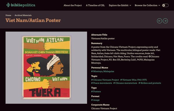 Bibliopolítica — Item page