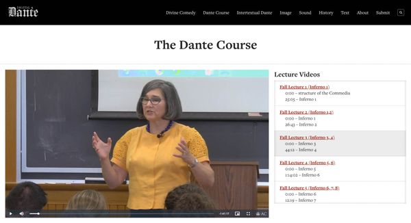 Digital Dante — Video player
